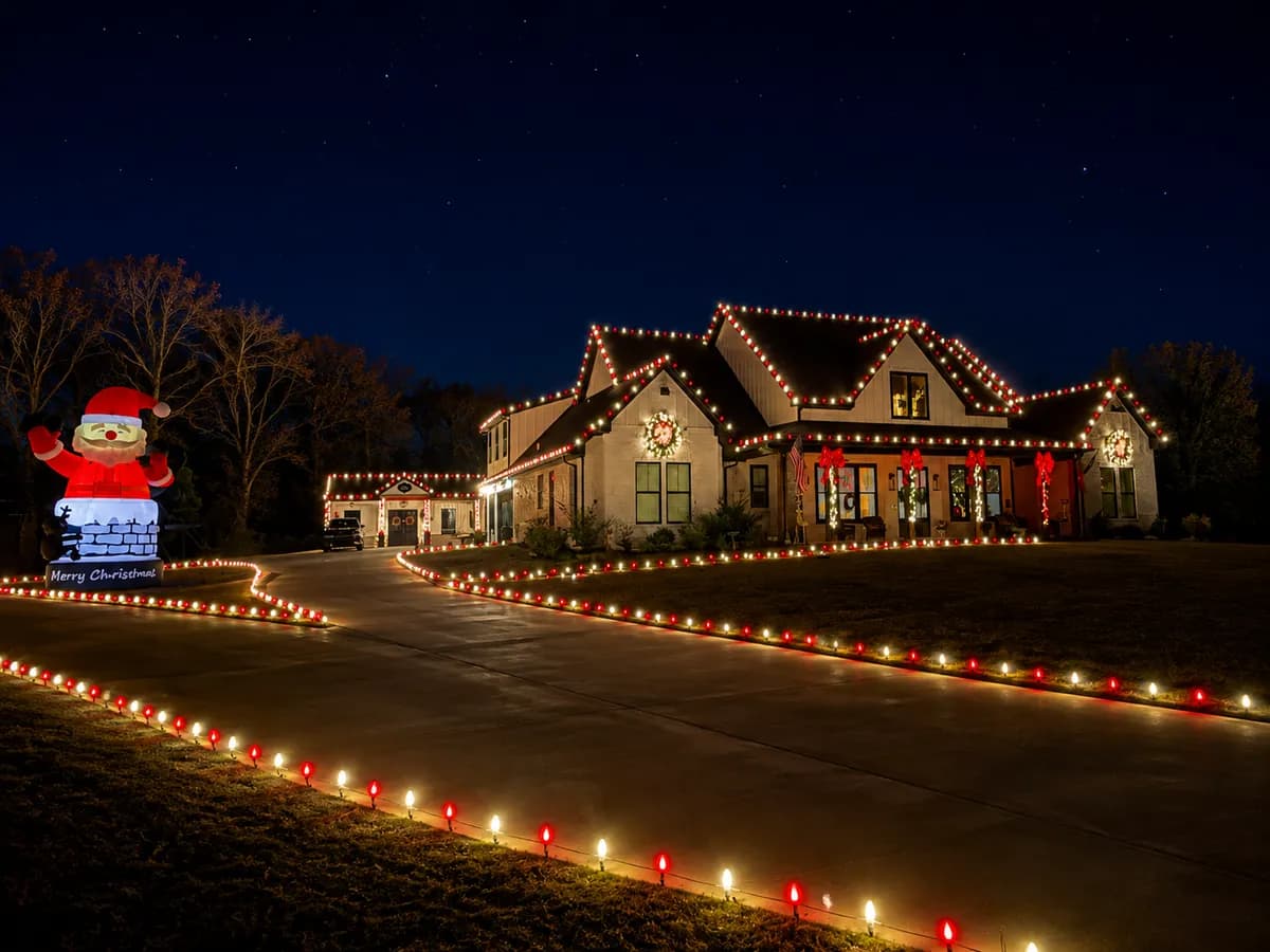 Lawn & Light Christmas light install